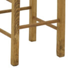 Coffee shop stool without width with mat Bodier-Charchie I walnut wood 35x35x78cm - Слика 5