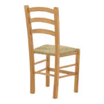 Coffee shop chair with mat Marf-Charchie solid beech wood polish walnut 41x42x92cm - Слика 2