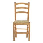 Coffee shop chair with mat Marf-Charchie solid beech wood polish walnut 41x42x92cm - Слика 4