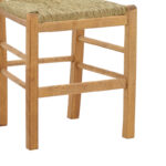 Coffee shop chair with mat Marf-Charchie solid beech wood polish walnut 41x42x92cm - Слика 6