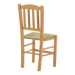 Coffee shop chair with mat Dmnir-Charchie solid beech wood polish walnut 41x42x92cm - Слика 3