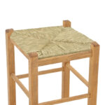 Coffee shop stool with mat Oligor-Charchie I walnut wood 35x35x78cm - Image 3