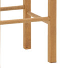 Coffee shop stool with mat Oligor-Charchie I walnut wood 35x35x78cm - Image 4