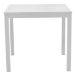 Dining table Kliton - Raven set of 5 aluminum in white shade 80x80x74cm - Image 6