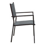 Dining table Moly-Kliton A set of 5 aluminum and anthracite textilene 150x80x74cm - Слика 4