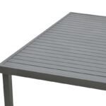 Dining table Pino-Kliton A set of 7 aluminum and textilene in black shade 150x80x74cm - Image 6