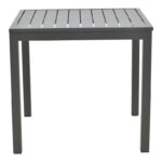 Kliton-Kherson dining table set of 5 aluminum in anthracite shade 80x80x74cm - Слика 6