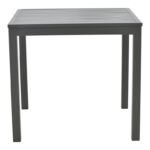 Kliton-Mabu dining table set of 3 aluminum in anthracite shade 80x80x74cm - Слика 6