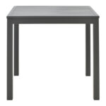 Kliton-Naoki dining table set of 5 anthracite aluminum and metal in black shade 80x80x74cm - Слика 6