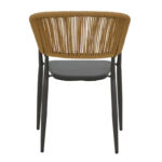 Dining table Raven-Kliton A set of 5 aluminum in anthracite shade 150x80x74cm - Image 6