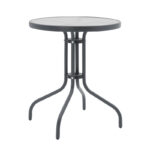 Dining table Watson-Confidence A set of 3 metal in anthracite shade D60x70cm - Слика 2
