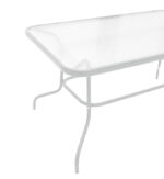 Valor-Confidence dining table set of 5 white metal 140x80x70cm - Слика 4