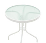 Dining table Valor-Confidence B set of 3 metal in white shade D60x70cm - Слика 4