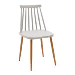 Aurora-Julita dining table set of 3 pp-mdf in grey-white-natural color D60x73cm - Слика 2