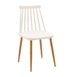 Aurora-Julita dining table set of 3 pp-mdf in white-natural color D80x73cm - Слика 2