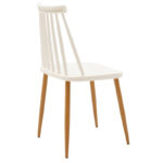 Aurora-Julita dining table set of 3 pp-mdf in white-natural color D80x73cm - Слика 3