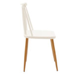 Aurora-Julita dining table set of 3 pp-mdf in white-natural color D80x73cm - Слика 4
