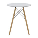 Ezra-Julita dining table set of 3 pp-mdf in grey-white-natural color D60x73cm - Image 6