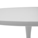 Ezra-Balou dining table set of 5 pp-mdf in white color D100x75cm - Image 5