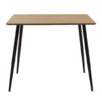 Gaston-Cuba dining table set of 3 pp-mdf in black-sonoma color 70x70x75cm - Image 6