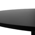 Ezra-Balou dining table set of 5 pp-mdf in black-natural color D100x75cm - Image 6