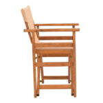 Kompa director's chair, solid beech wood, walnut - Nexus beige fabric - Слика 3