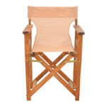 Kompa director's chair, solid beech wood, walnut - Nexus beige fabric - Слика 4