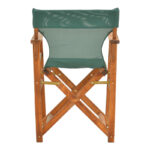 Kompa director's chair, solid beech wood, walnut - Nexus green fabric - Image 5