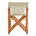 Kompa director's chair, solid beech wood, walnut - Nexus grey-beige fabric - Слика 5