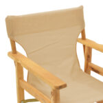 Kompa director's chair, solid beech wood, natural - Nexus beige fabric - Image 6