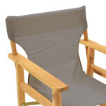 Kompa director's chair, solid beech wood, natural - Nexus grey fabric - Image 6