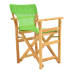 Kompa director's chair natural color solid beech wood and green fabric - Image 2