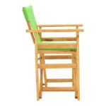 Kompa director's chair natural color solid beech wood and green fabric - Image 3