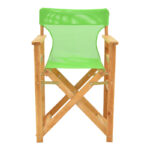 Kompa director's chair natural color solid beech wood and green fabric - Image 4