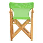 Kompa director's chair natural color solid beech wood and green fabric - Image 5
