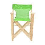 Kompa director's chair  inpainted wood color solid beech wood and green fabric - Image 4