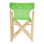Kompa director's chair  inpainted wood color solid beech wood and green fabric - Image 5