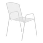 Vergo-Pomedon dining set 3pcs metal in white shade - Слика 3