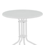 Vergo-Tarete dining set 3pcs metal in white shade - Image 6