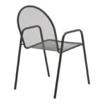 Vergo-Tarete dining set 3pcs metal in black shade - Слика 3