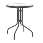 Watson-Chari dining set 3pcs metal in black shade - Слика 5