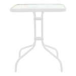 Watson-Monasty dining set 3pcs metal in white shade - Слика 6