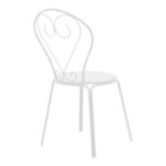Watson-Chari dining set 3pcs metal in white shade 70x70x70cm - Слика 3
