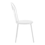 Watson-Chari dining set 3pcs metal in white shade 70x70x70cm - Слика 4