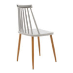 Elijah-Aurora dining table set of 3 pp in white-grey color Φ60x74cm - Image 4