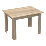 Dining table set of 5 pieces Manka-Aurora I in sonoma-black color 110x80x77cm - Image 5