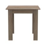 Dining table Chloe-Aurora I set of 5 pieces glass 8mm anthracite - natural-black leg 120x70x75cm - Image 6