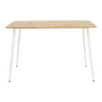 Dining table Cuba-Parker set of 5 pieces sonoma-white 120x80x75cm - Image 6