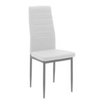Julita-Parker dining table set of 3 pcs MDF white-natural legs D60x73cm - Слика 2