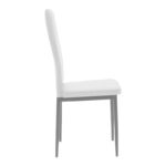Julita-Parker dining table set of 3 pcs MDF white-natural legs D60x73cm - Слика 4